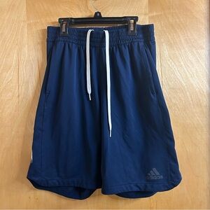 Adidas Navy Athletic Boys Shorts - Size Large